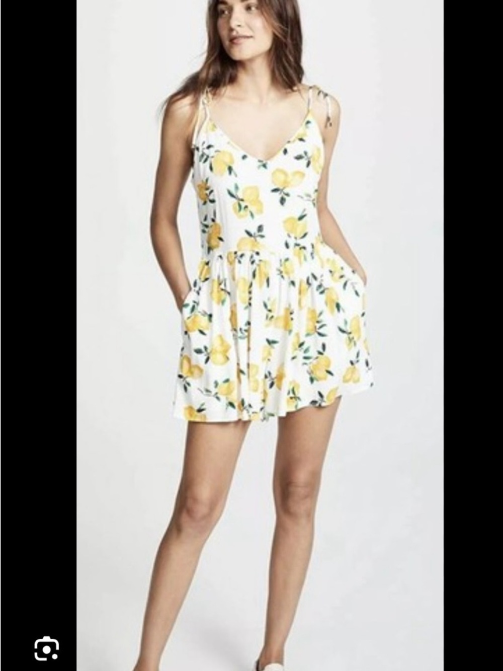 Kate Spade Yellow and‎ White Lemon Jumpsuit